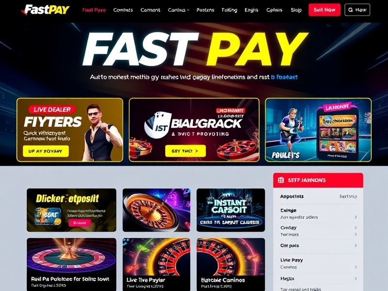 Find expert reviews and guides on fast pay casinos with lightning-fast withdrawals and instant deposits. Compare top online casinos for quick access to real money payouts and bonus offers.
